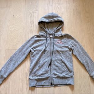 Madewell cropped hoodie, size XS, says Friday every day